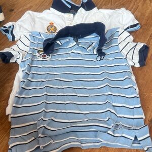 Polo by Ralph Lauren Kids Blue and White Striped Polo